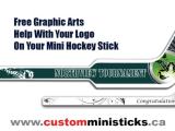 Custom Mini Hockey Sticks for Your Team with Logo